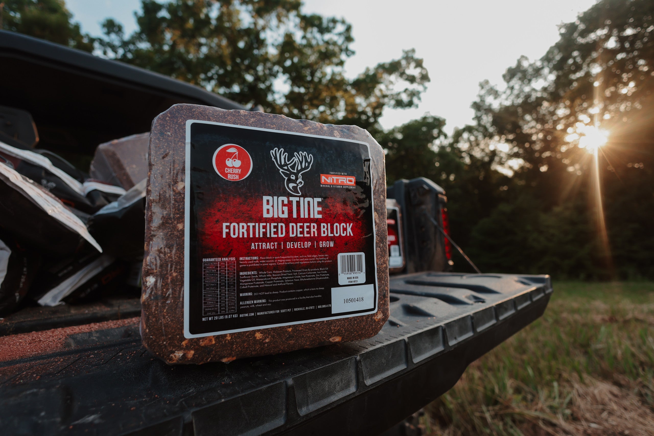 BIG TINE FORTIFIED DEER BLOCK CHERRY