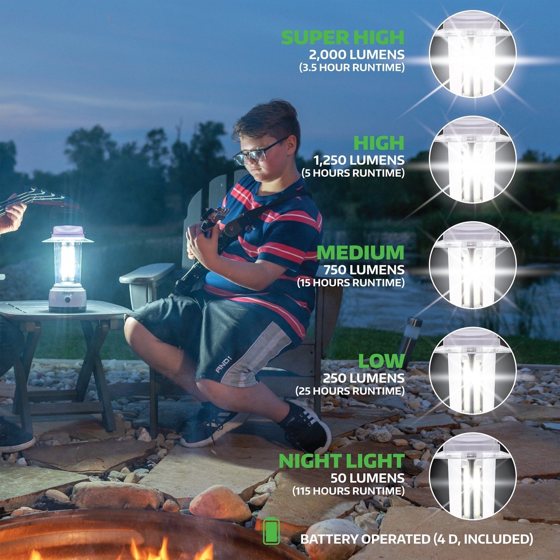 LitezAll® 2000 Lumen Lantern