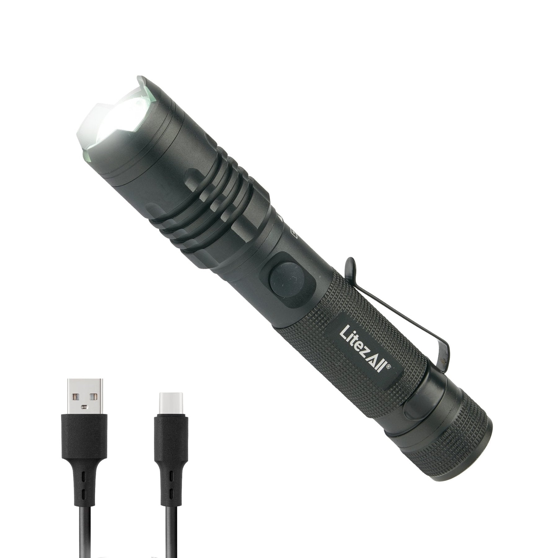 LitezAll® 1000 Lumen Rechargeable Tactical Flashlight