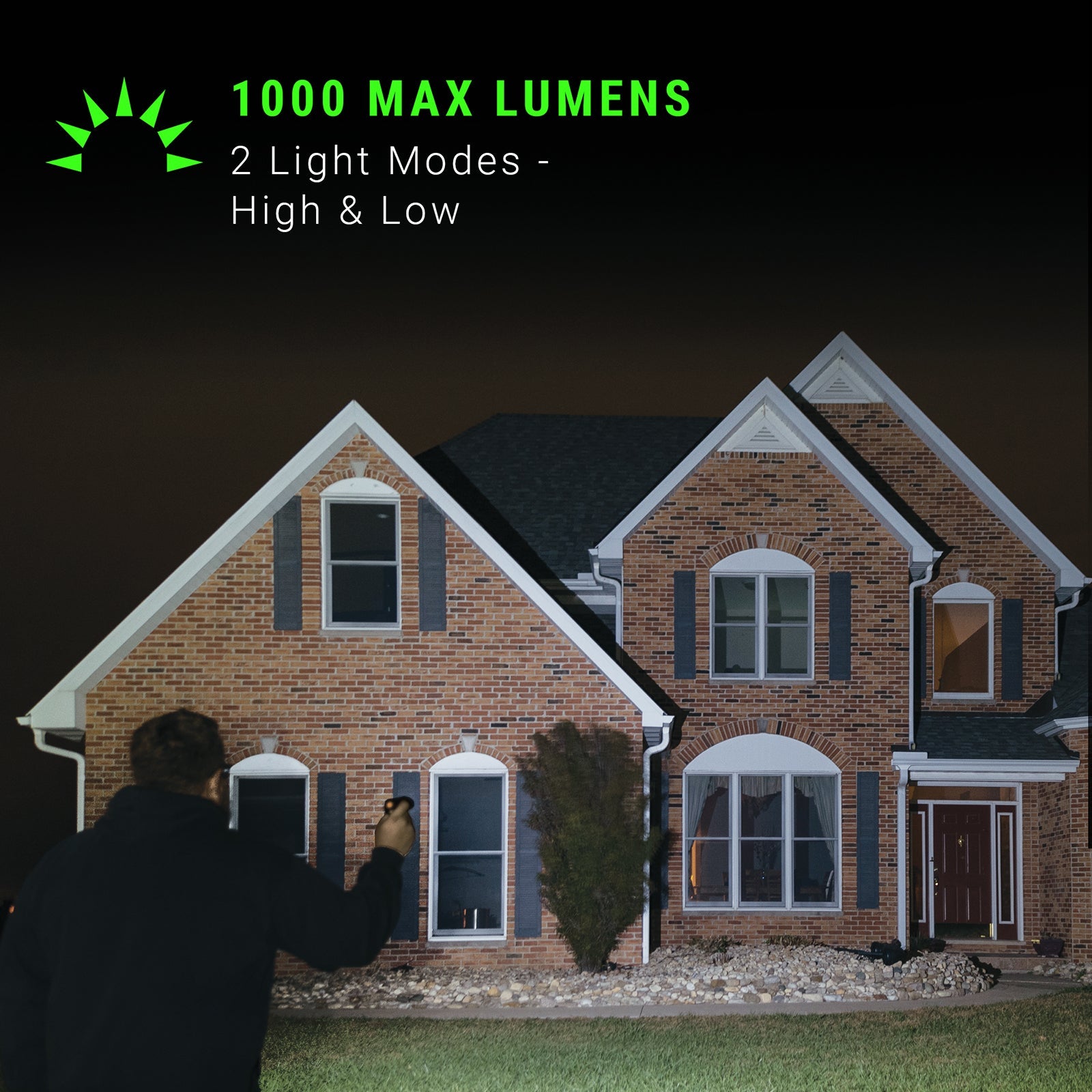 LitezAll® 1000 Lumen Rechargeable Tactical Flashlight