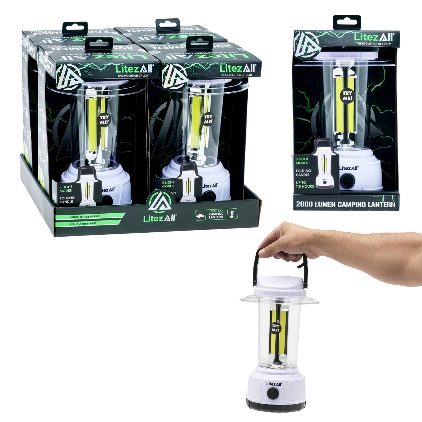 LitezAll® 2000 Lumen Lantern