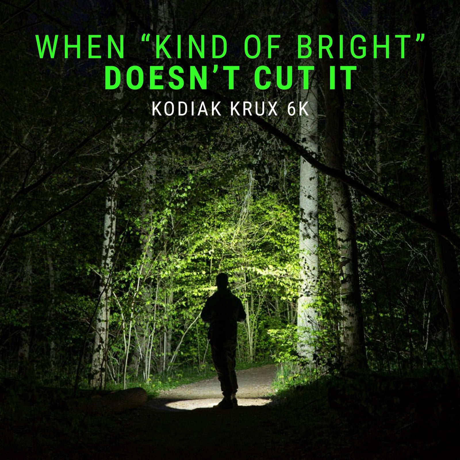 Krux 6.0 6000 Lumen Rechargeable Dial Tactical EDC Light with OLED Screen